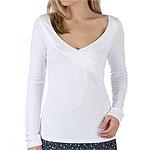 City Unlimuted Stretch Jerzey Faux Fold Top