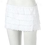 Contemporary Couture Desibner White Coverup Skirt