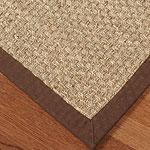 Cottage Living Seagrass Rug With Brown Trim