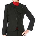 Credibility By Sheri Drobnick Black Crepe Blazer