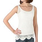 Cris White Crochet Tank Top