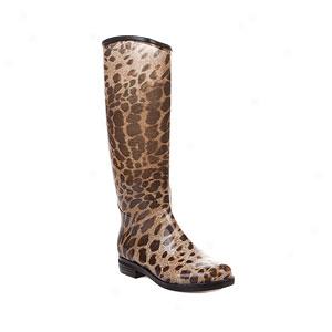 DavW omens English Leopard Rain Boot