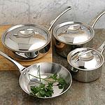 De Buyer 7-ply Clad Affinity 7pc Cookware Set