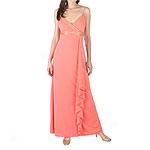 De Laru Juniors Coral Jersey Beaded Surplice Dress