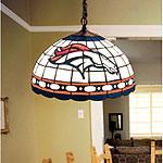 Denver Broncos Tiffany Hanging Lamp