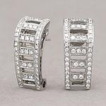 Di Modolo 18k 0.88 Cttw. Diamond Hoop Earrings