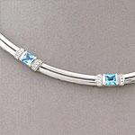 Di Modolo 18k Diamond & Blue Topaz Necklace