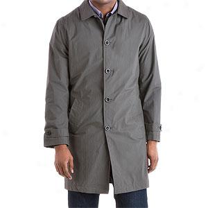 Dkny Army Green Raincoat With Zip Out Vest