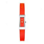 Dkny Women's Red Stainless Steel Bracelet Watch