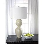 Coupled Gourd Lamp-creme