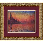 Dusk Framed Art Print By Claude Monet