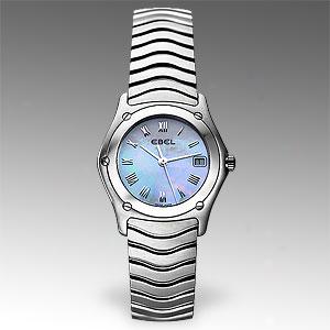 Ebel Womens Classic Wave Mother Of Jewel Watch