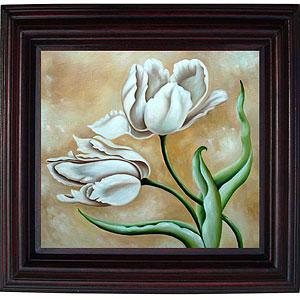 Elegance Ii Hand-painted Framed Canvas Art