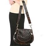 Elena Girardi Dark Brown Calf Hair Handbag