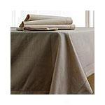 Emerald Taupe Hemstitched Table Linens