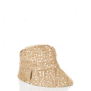 Eugenia Kim Holly Camel Sequined Linen Sunhat