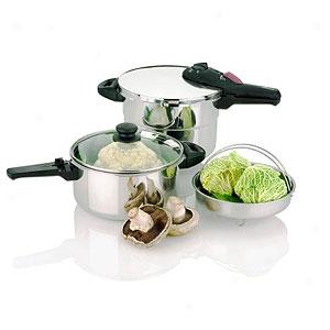 Fagor 5pc Stainless Steel Pressure Cooker Sharpen