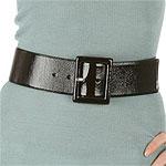 Famous American Maker Brown Patent Leather Belt