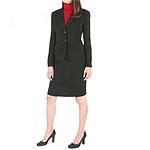 Famous American Maker Petite Black Skirt Suit