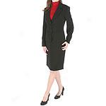 Famous New York Maker 2pc Black Sklrtsuit