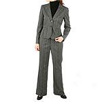 Famous New York Maker 2pc Charcoal Grey Pantsuit