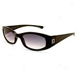 Fendi Fs 276 Women's Black Plastic Sunglasses