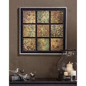 Fleur De Lis Floral Dimensional Wall Art