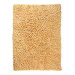 Flokati Greek Wool Area Rug In Taupe