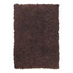 Flokati Greek Wool Area Rug In Chocolate