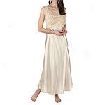 Flora Nikrooz Champagne Satin & Lace Nightgown