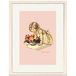 Flowers & Child Framed Print By J. Willcox Smmith