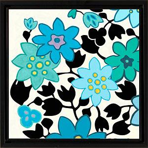 Framed Lovely Blue Flowers Print