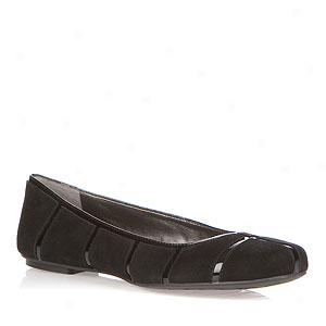 Franco Sarto Kit Black Suede Flat