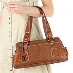 Franco Sarto Loop D Loop Leather Satchel