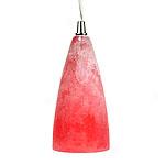 Frosted Red Glass Pendant Lamp