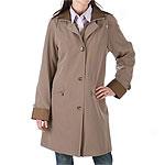 Gallery 3/4-length Zip-up Coat With Hide