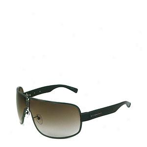 Givenchy Womens Sgv284 Green Oversized Sunglasses