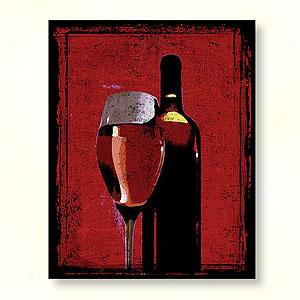 Glass Of Rose Wine Exterior Canvas Print