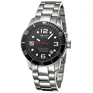 Golana Mens Aqua Pro 200 Stainless Steel Watch