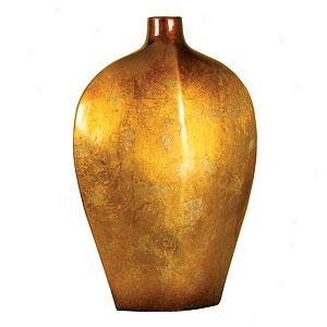 Gold Leaf Vase