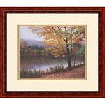 Golden Autumn Framed Art Print By Diane Romanello