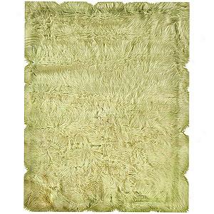 Green Faux Sheep Skin Rut