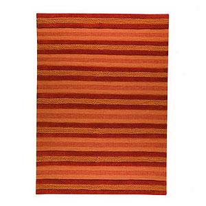 Grenada Orange Hand Woven Wool Rug