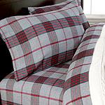 Grey/hunter Yard Dyde Plaid Flannel Sheet Set