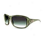 Gucci Women's Green Plastic Sunglasses