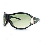 Gucci Women's Transparent Green Plastic Sunglasses