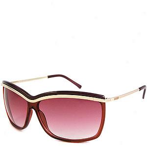 Guess Womens Gu6335 Rectangular Sunglasses