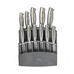 Hampton Forge 12pc Stainless Steel Knife Block Set