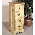 Hand-painted 4-drawer Accent Cabinet