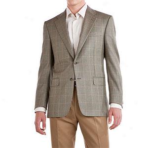 Hickey Freeman Olive Silk Blend Sportcoat